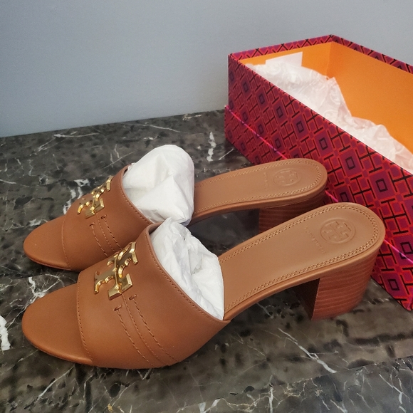 Beautiful Tory Burch Everly 55MM Slide Sandal Calf Leather NWT - Picture 3 of 6